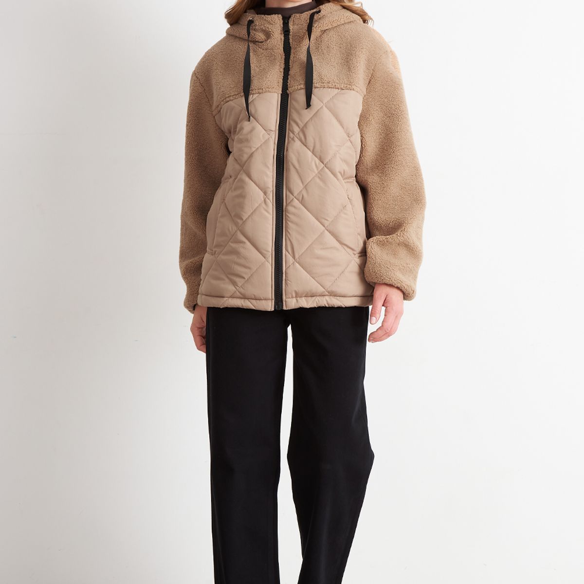 NICOPOLY - Chaqueta Mitad Chiporro/Parka Khaki Nicopoly