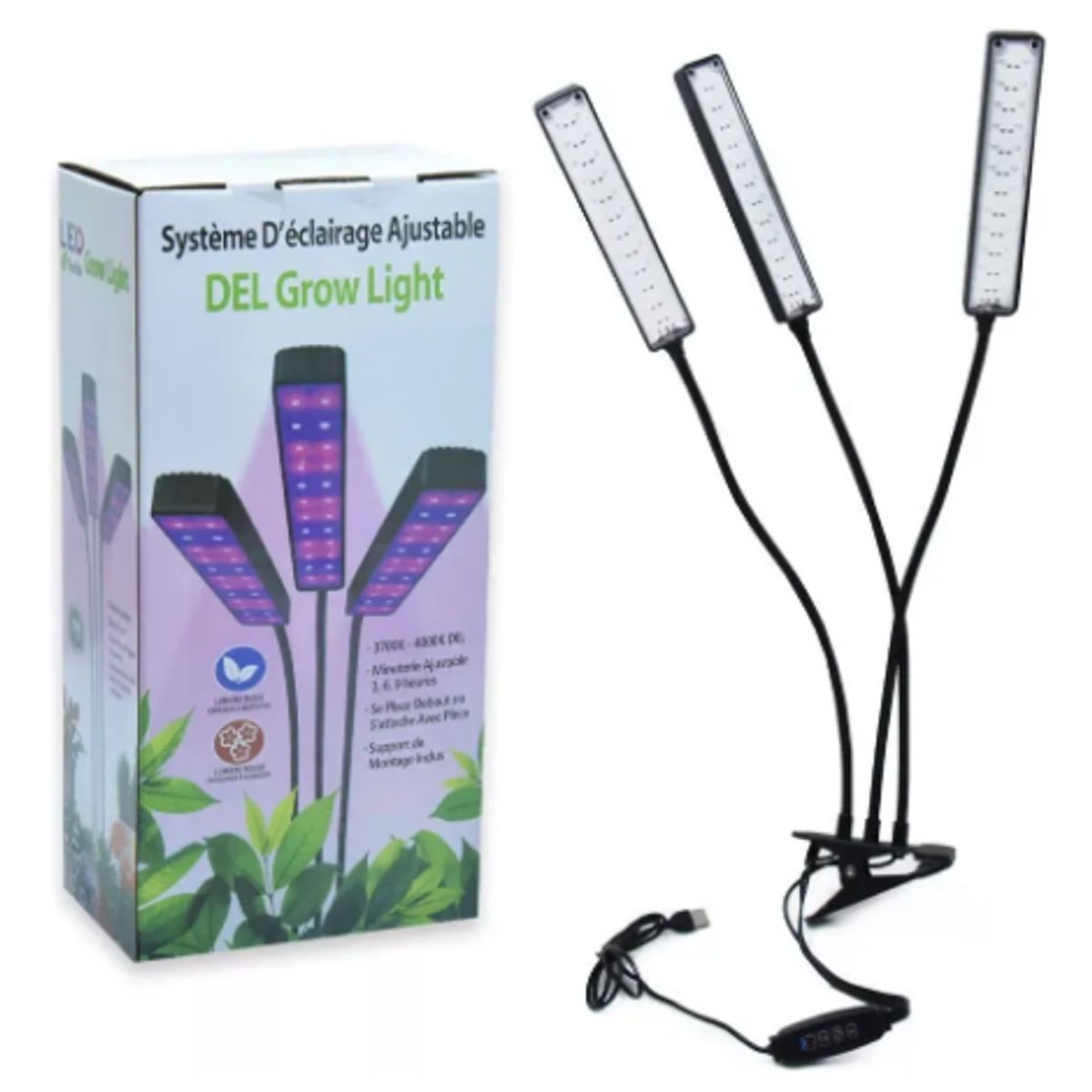 GENERICO - Lámpara De Cultivo Indoor Uv Para Crecimiento De Plantas Violeta