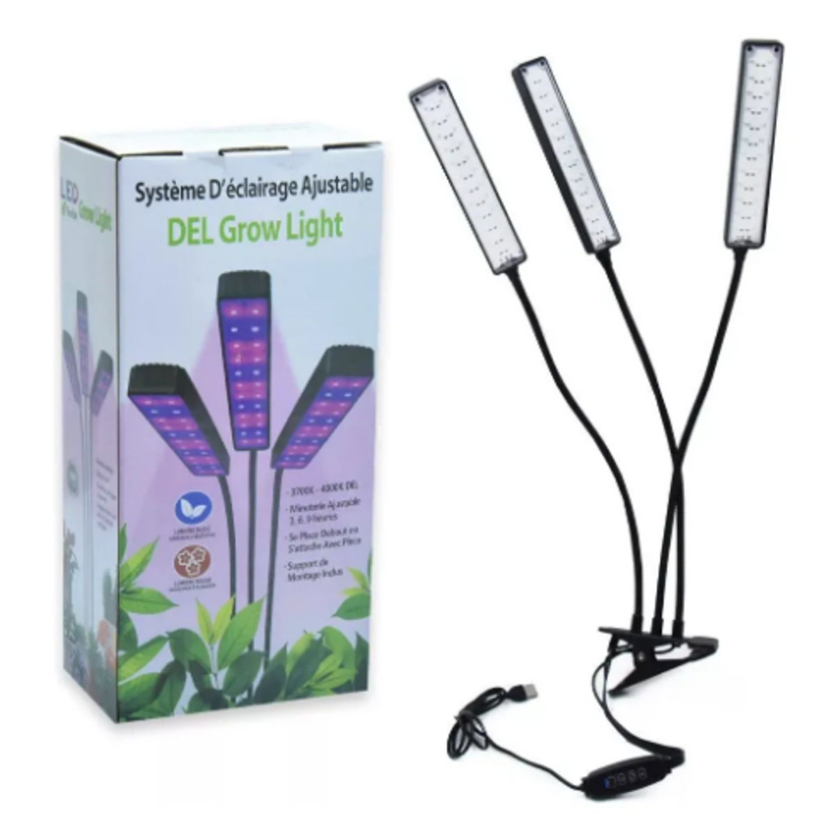 GENERICO - Lámpara De Cultivo Indoor Uv Para Crecimiento De Plantas Violeta