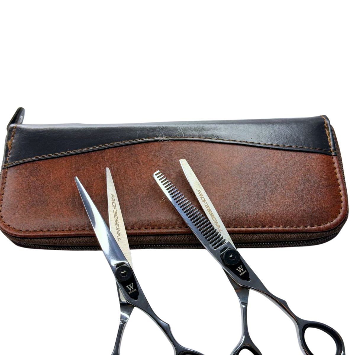 WMARK - Kit de Tijeras Wmark Pro D78-PS069 6″ Con Estuche Y Peineta