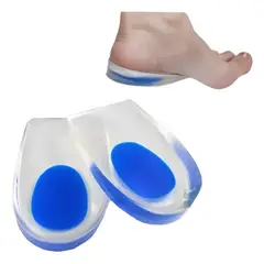 GENERICO - Plantillas Ortopédicas Taloneras Silicona Espolón Fascitis Único Azul
