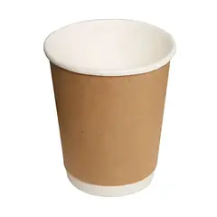 OMNIPACK - Vaso Polipapel Kraft Doble Capa de 8 oz (500 Unidades)