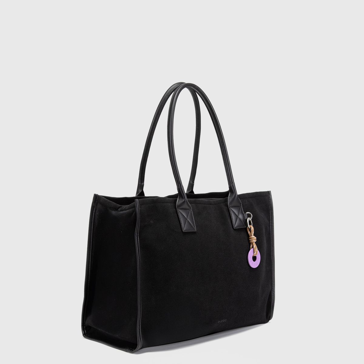 BUBBA - Cartera Tote Suede Black Bubba Essentials