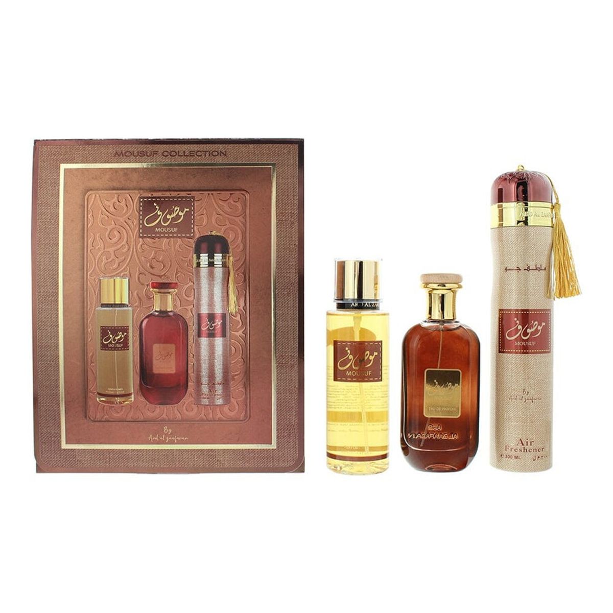 ARD AL ZAAFARAN - Ard Al Zaafaran Mousuf Edp 100 Ml + Bs 250 Ml + Deso A 300 Ml Set 3 Pcs