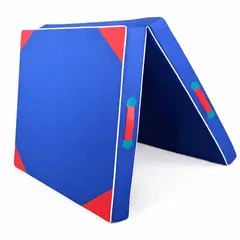 GENERICO - Colchoneta Deportiva Plegable 150x50x5 cm Alta Densidad Color Azul