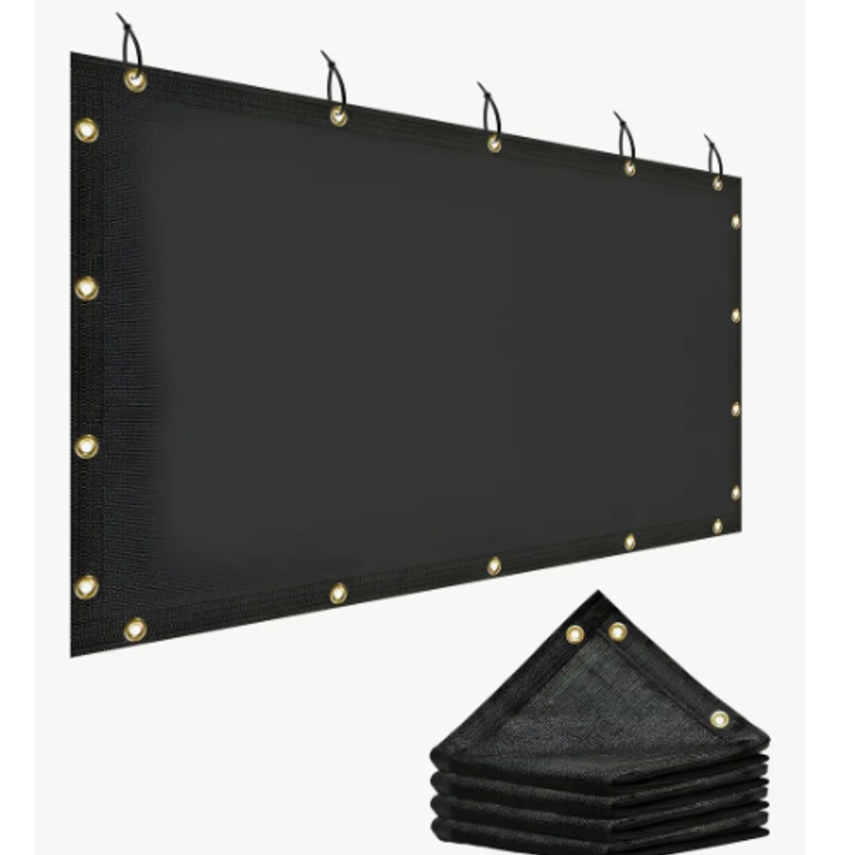Lona Malla De Sombra Red Bloque 3x4m Tasa De Sombreado 90% Negro, marca GENERICO - Foto Principal