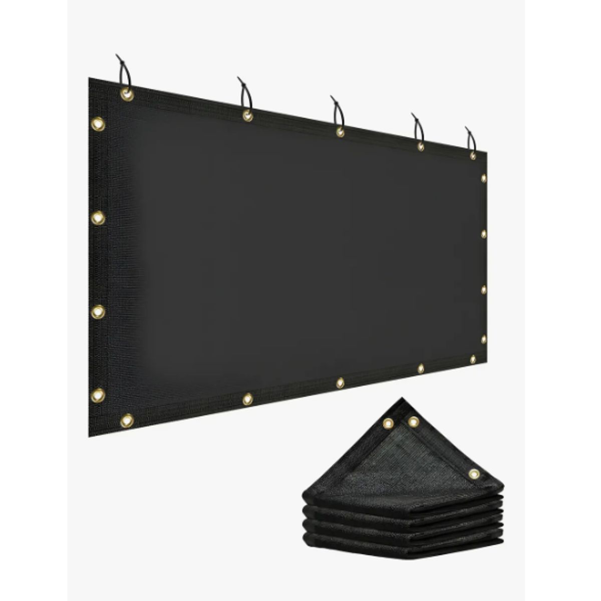 Lona Malla De Sombra Red Bloque 3x4m Tasa De Sombreado 90% Negro, marca GENERICO - Foto Principal