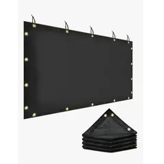 GENERICO - Lona Malla De Sombra Red Bloque 3x4m Tasa De Sombreado 90% Negro