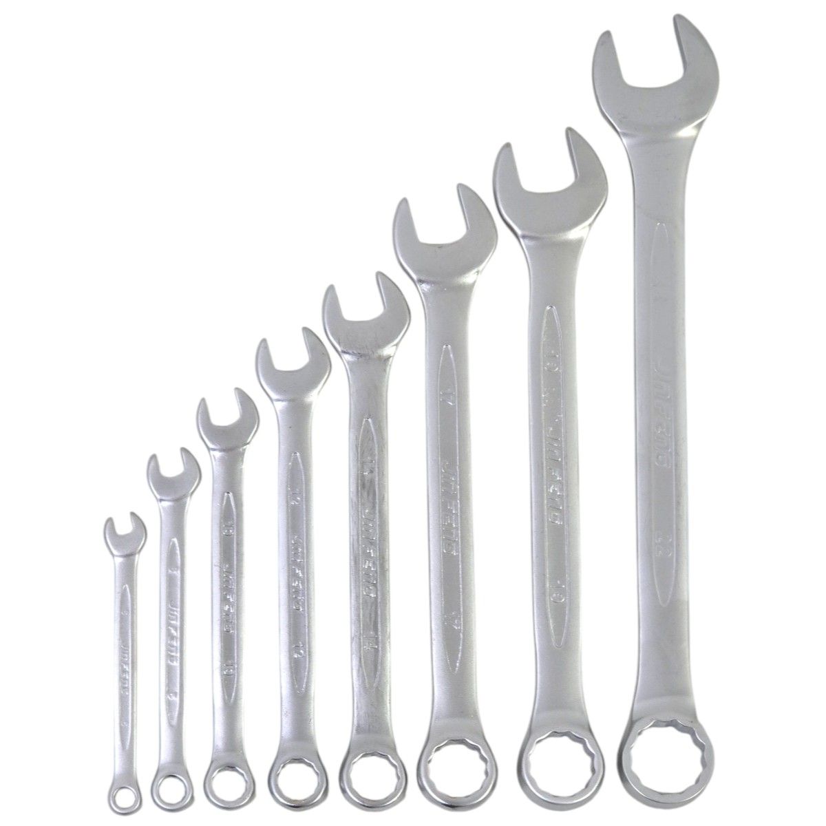 GENERICO - Set Juego De 8 Llaves Combinadas Corona 6 a 22mm
