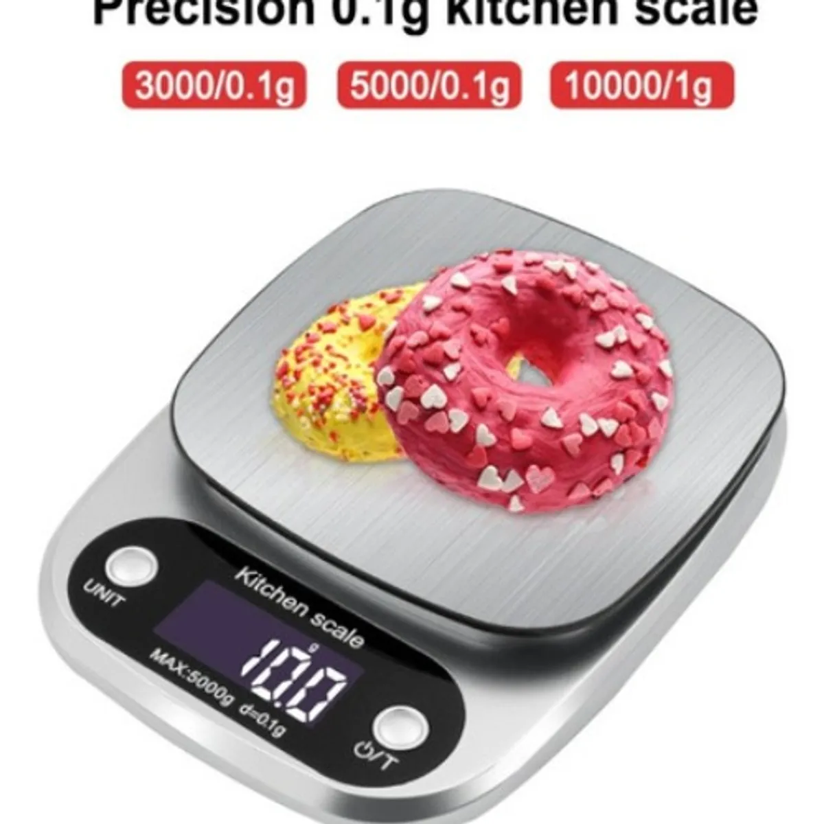 GENERICO - Balanza Pesa Digital 10kg Cocina Gramera Profesional Plata - 227028 10 Kg
