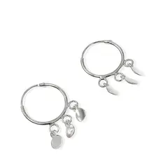 COGGIOLA - Aros Argolla 3 Círculos Colgantes Plata Fina 925