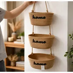 GENERICO - CESTA COLGANTE DE DECORACION MULTIUSO