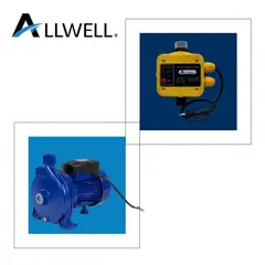 ALLWELL - KIT BOMBA CENTRIFUGA 1.5 HP CPm180 + CONTROLADOR AUTOMATICO DE PRESION