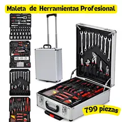MOVI - Maleta de Herramientas con Ruedas – Kit Profesional de 799 Piezas