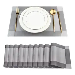 GENERICO - 10pcs Manteles Individuales Pvc Hogar Restaurante 30 × 45 Cm BELUG