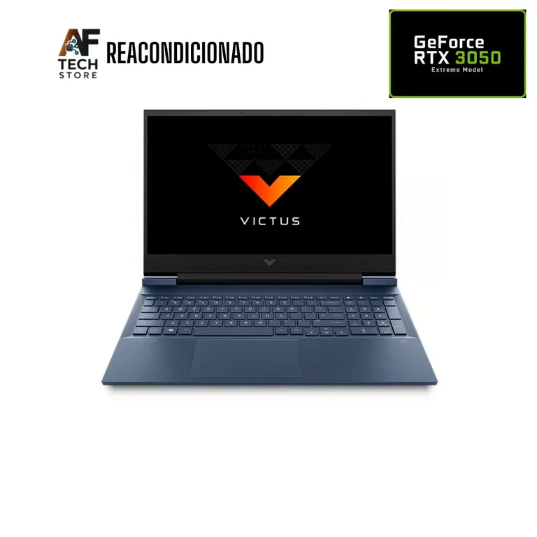Notebook Victus Ryzen 7 5800H 16GB 512GB RTX3050 Edición Exclusiva Win + Office Reacondicionado