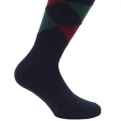 PERUGGI - Calcetín Lana Italiana Rombo Largo 34