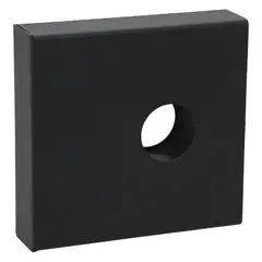 FERRE - Caja Metalica Soldable Para Cerradura Sobreponer Negro