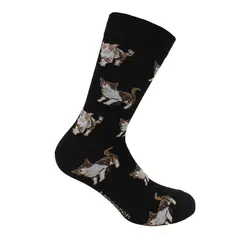 MONARCH - Calcetin Bamboo Gato Largo Americano