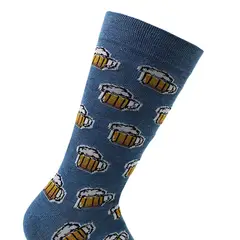 MONARCH - Calcetin Bamboo Diseño Cerveza Largo Americano