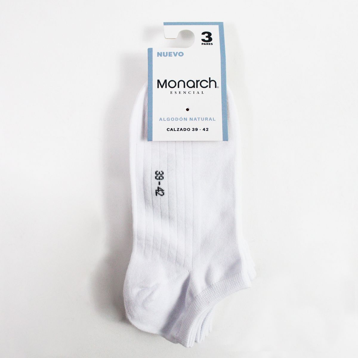 MONARCH - 3 Pares Calcetín Largo 04 Algodón Monarch