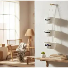 GENERICO - CESTA COLGANTE DE DECORACION MULTIUSO