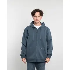 POLEMIC - Poleron con cierre y gorro Invierno Azul
