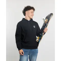 POLEMIC - Poleron tipo canguro sin cierre Invierno Negro niño