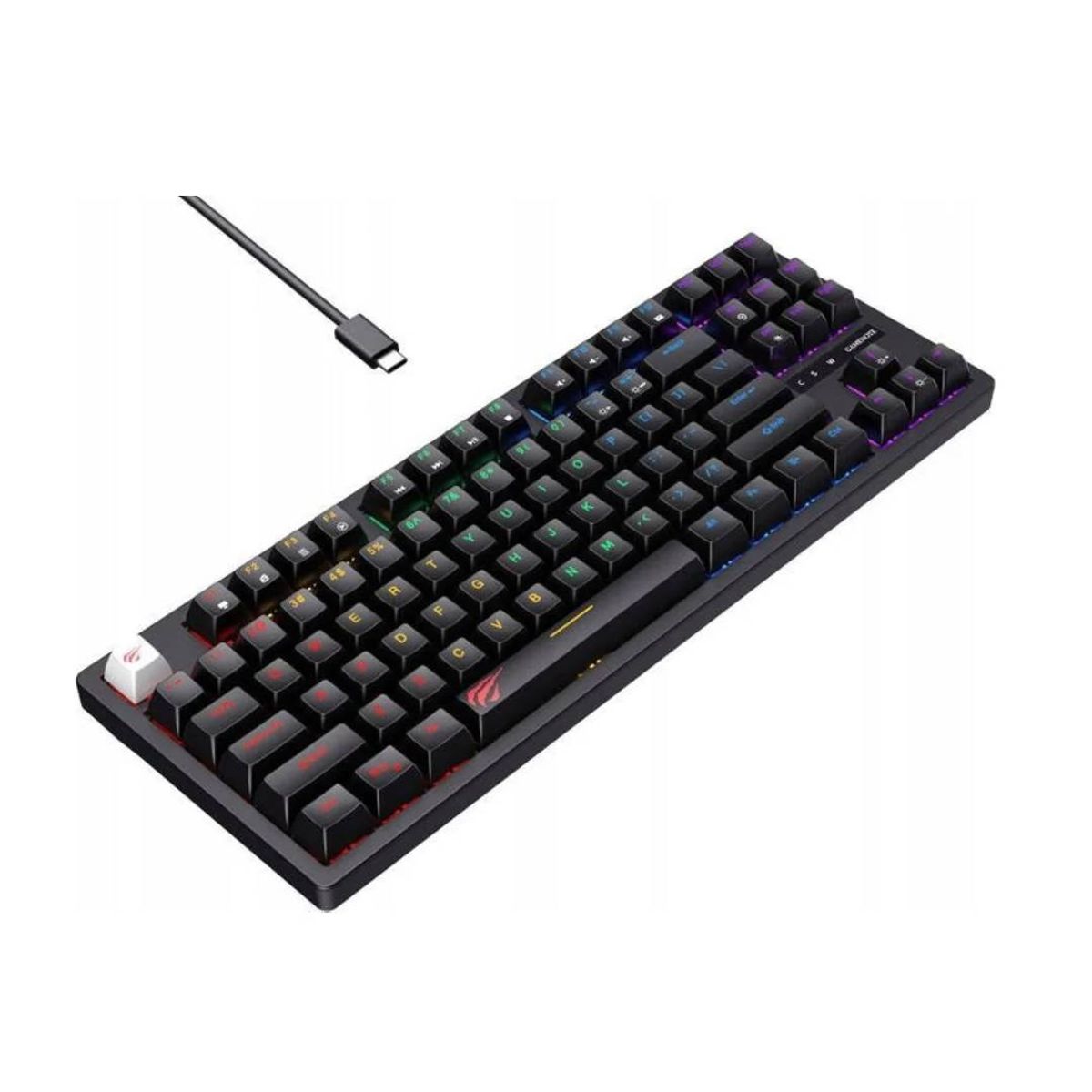 HAVIT - Teclado Gamer Mecánico RGB Havit KB892L, Negro