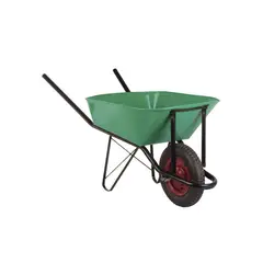 LIOI - Carretilla Estandar 60 LT verde Rueda Pantanera 350x8