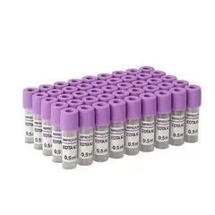 DE TODO Y MAS - Tubo de Ensayo Tapa Lila 0,5 ML EDTA K3 x50 unidades
