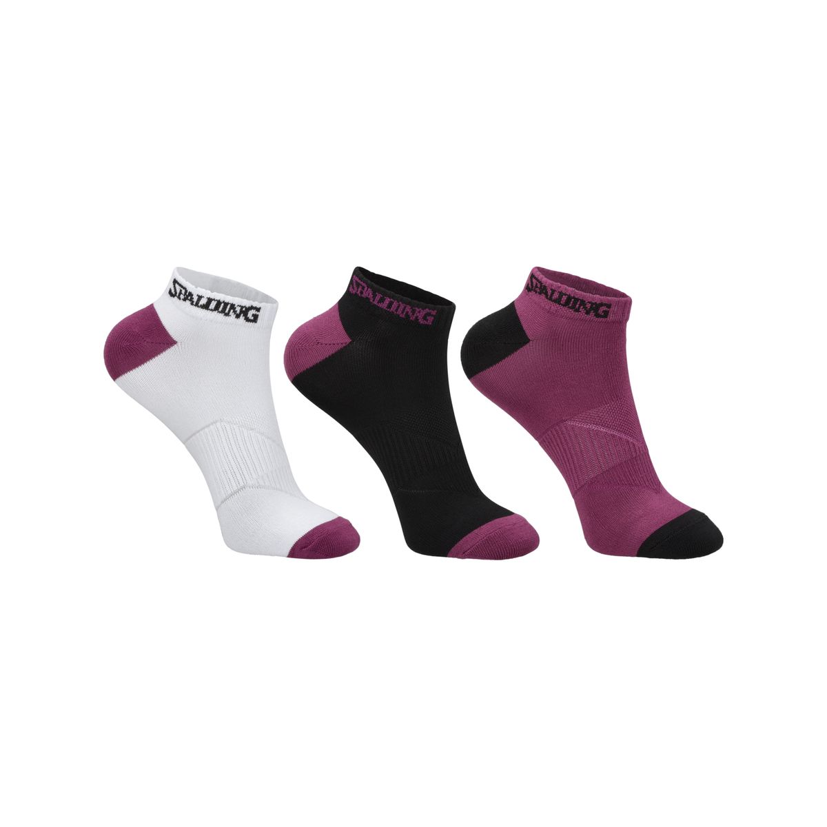 SPALDING - CALCETINES TRIPACK SPALDING CORTO PUNTA TALON 35-39 PNNPB
