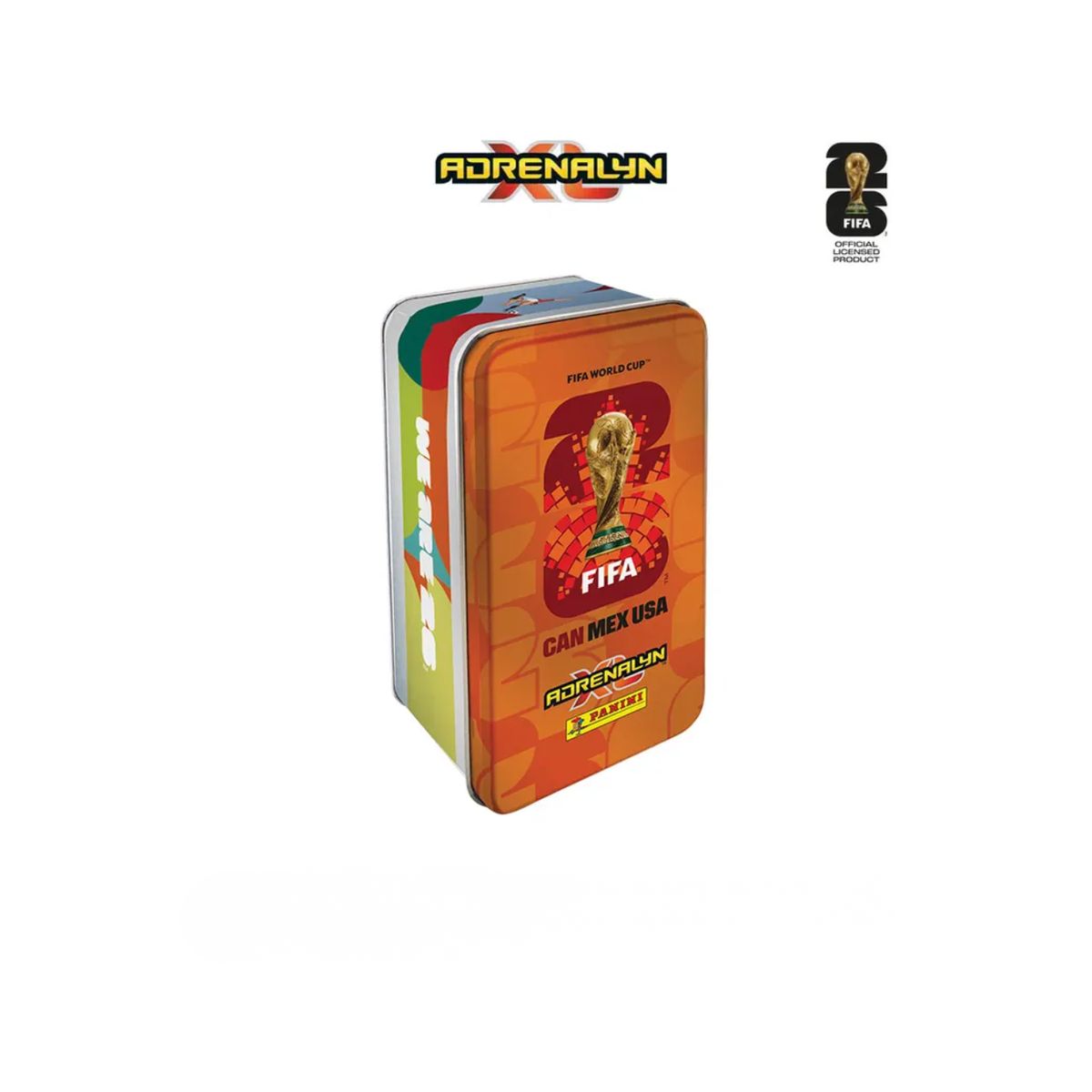 PANINI - Caja Metálica Naranjo - Fifa World Cup 2026 Adrenalyn XL