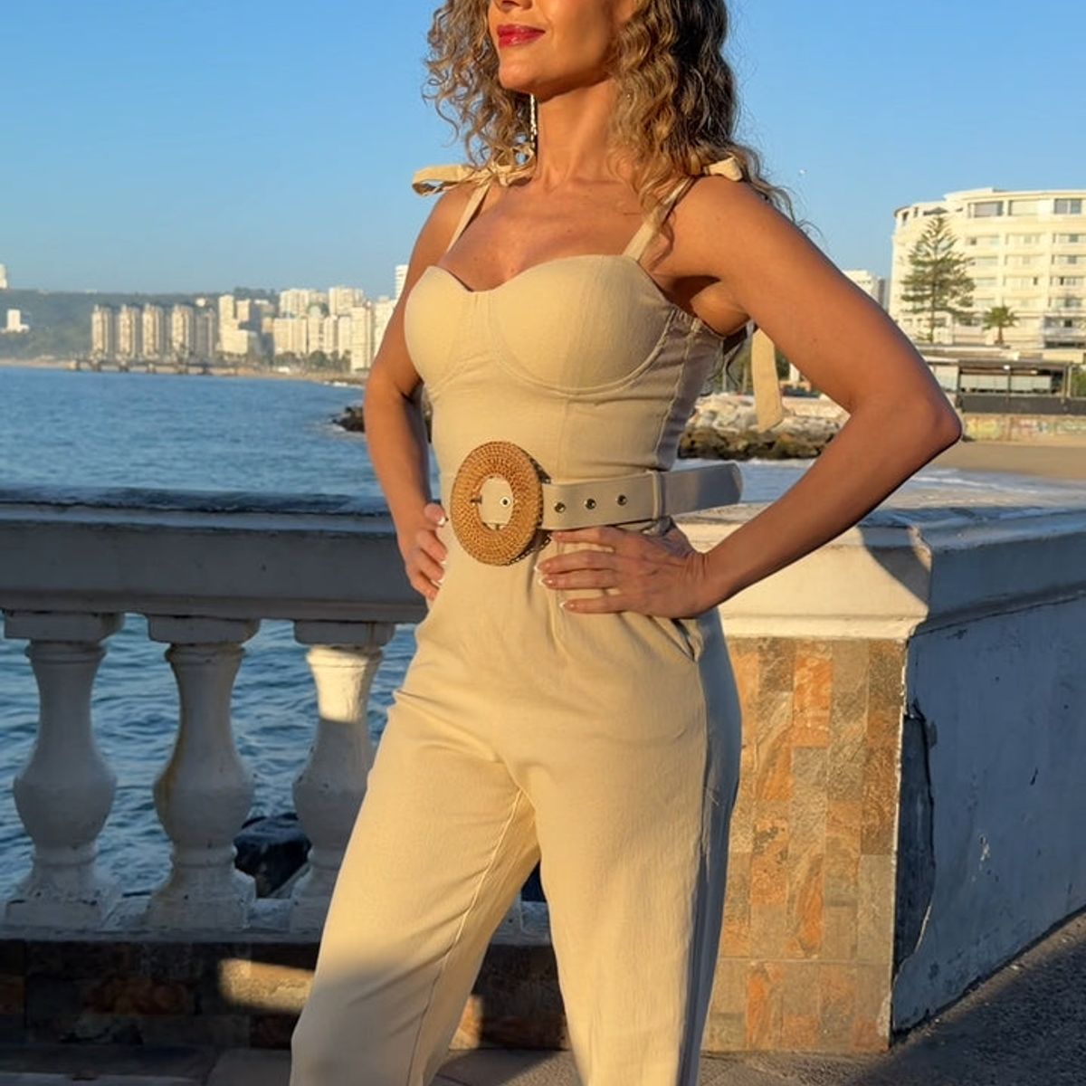 UNIQUE - ENTERITO LARGO CAROLE BEIGE