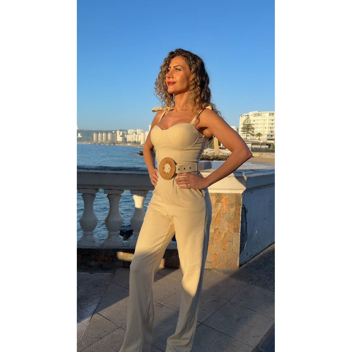 UNIQUE - ENTERITO LARGO CAROLE BEIGE