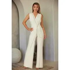 UNIQUE - ENTERITO LARGO BELISA BLANCO