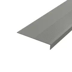 GENERICO - Grada para Escalera Buffalo PVC 300X50mm Gris 120cm