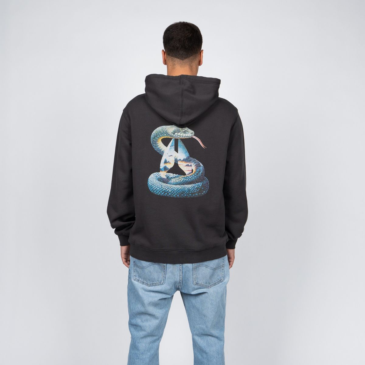 NIXON - Polerón Hoodie Nixon Men Blue Snake Black