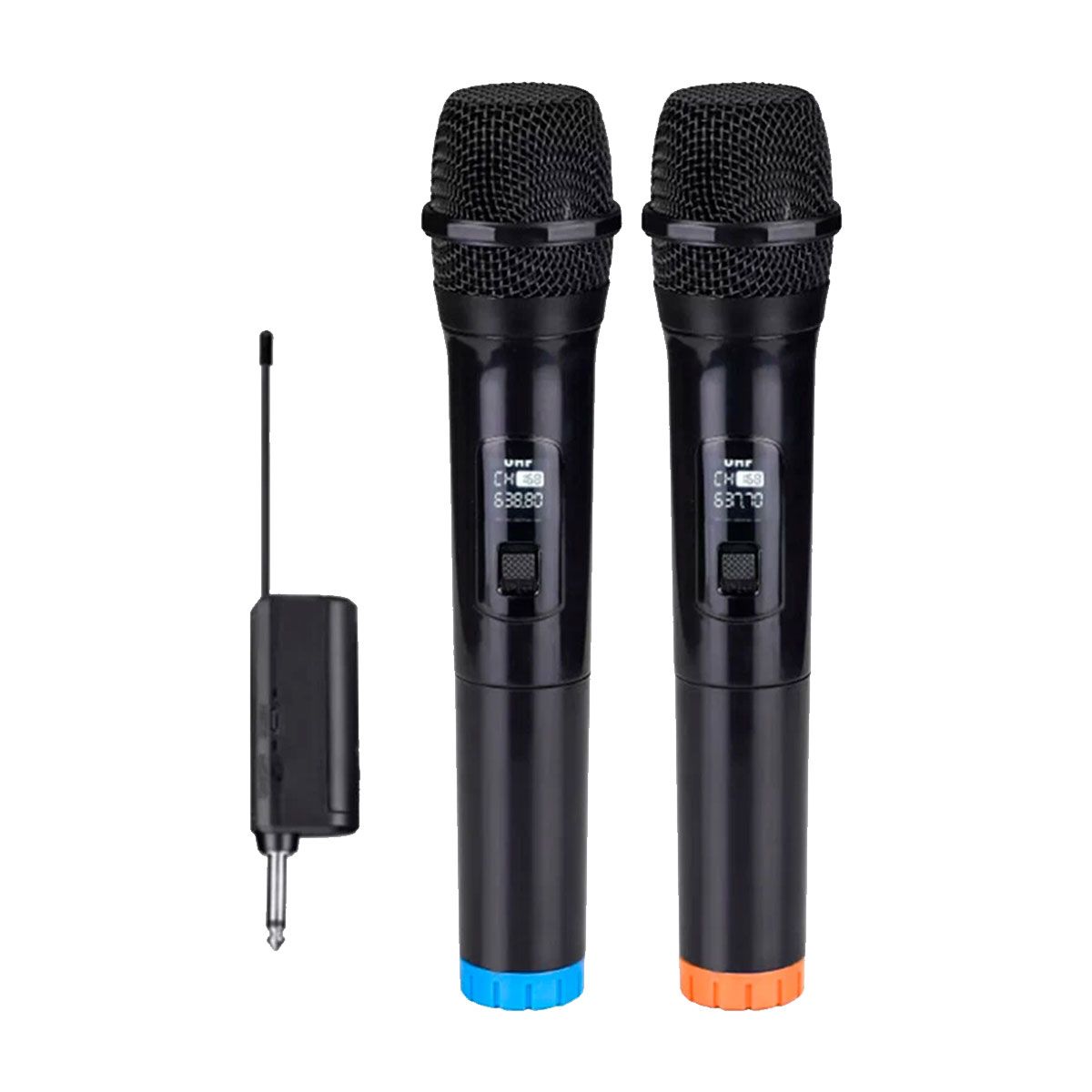ASIAQUALITY - Micrófono Inalámbrico Profesional Karaoke Kit 2 Pcs Uhf Plug And Play Amplia Compatibilidad