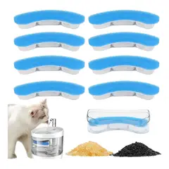 VERCI - Filtros De Repuesto Para Fuente Agua Para Mascotas 8 Unides