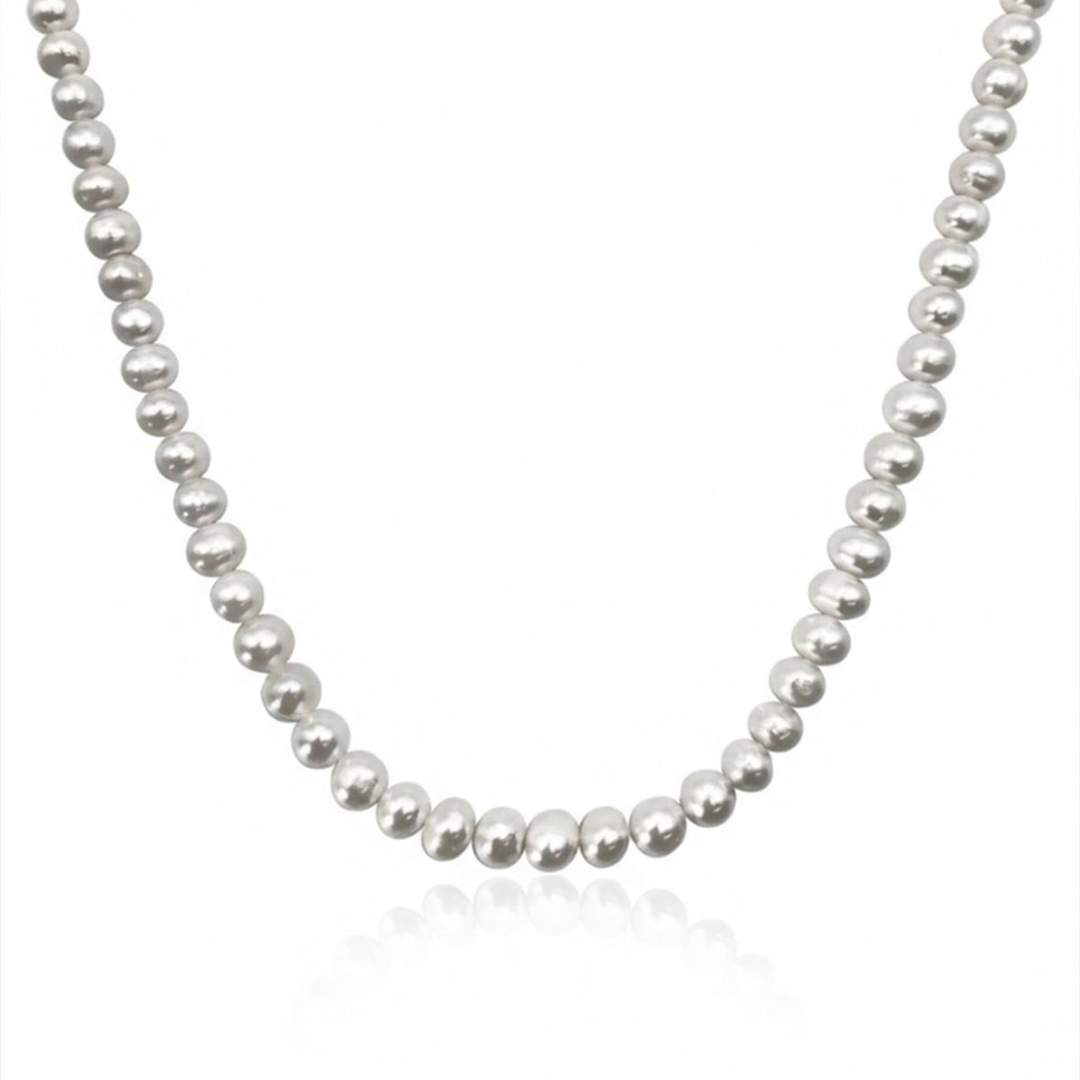 SAINT VENIK - Cadena Shell Pearls 52cm Elegancia Luminosidad Saint Venik