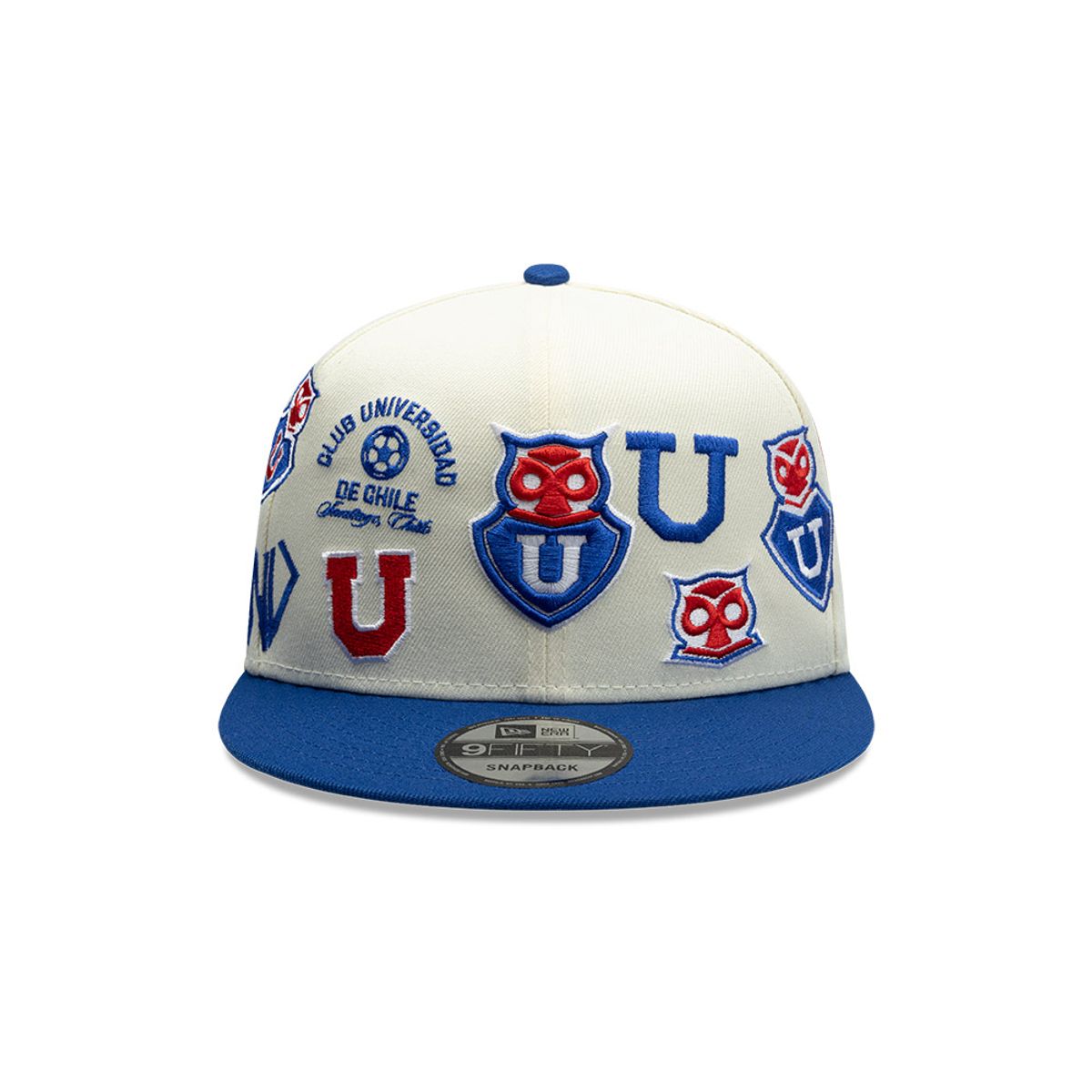 NEW ERA - Gorra New Era 9Fifty U. De Chile Futbol Azul Blanco-60855612