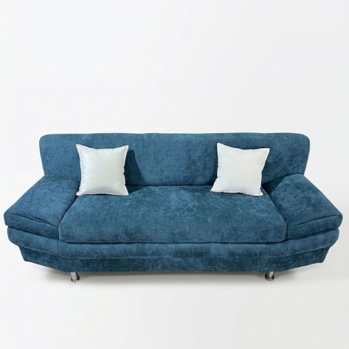 MUEBLES NEW - SOFA ITALIA AZUL FELPA