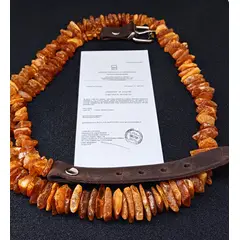 GENERICO - Collar ámbar báltico crudo 65-67cm