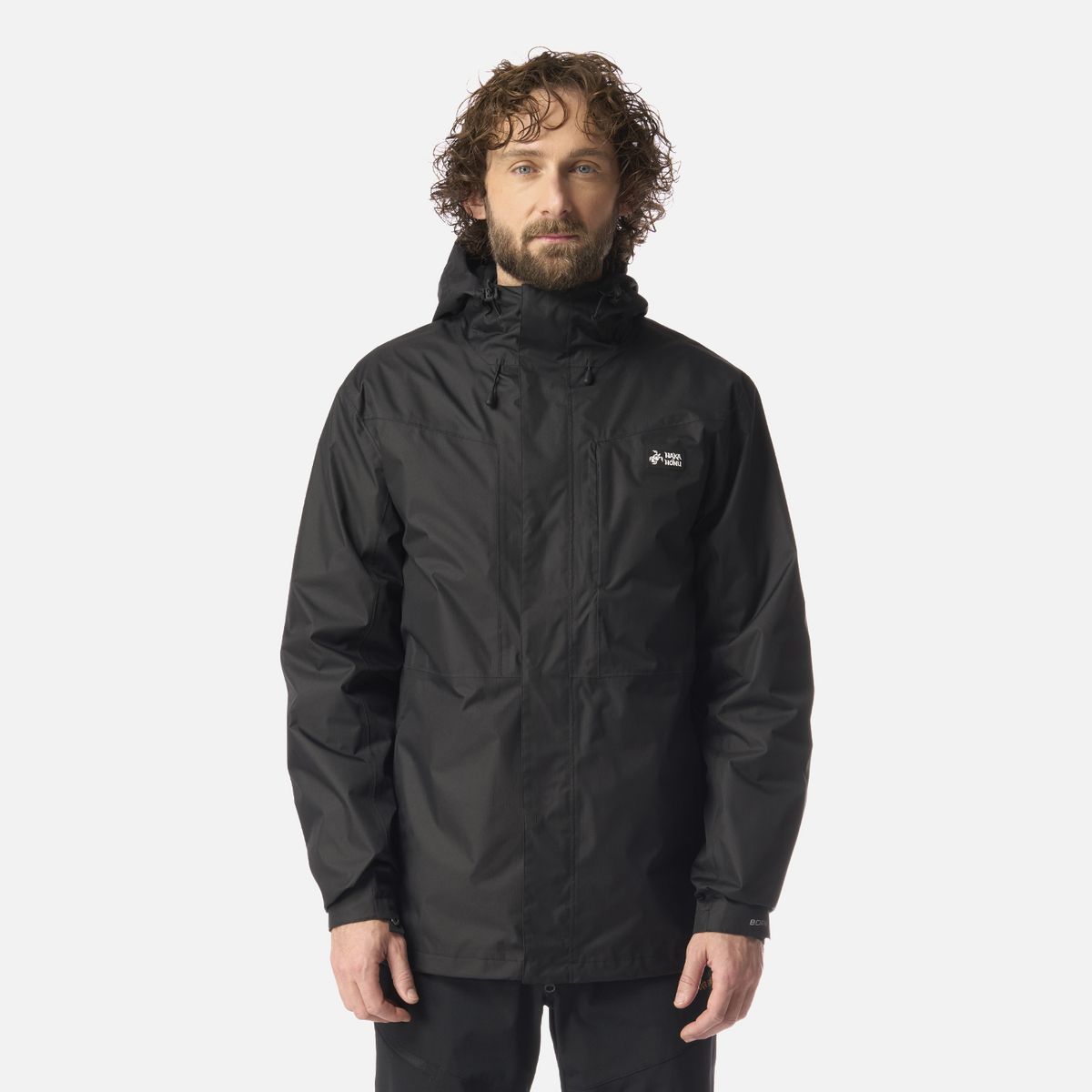 HAKA HONU - Chaqueta Hombre Corteza Negro Haka Honu