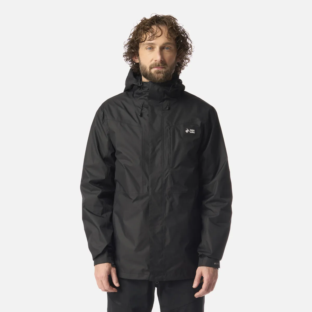 HAKA HONU - Chaqueta Hombre Corteza Negro Haka Honu