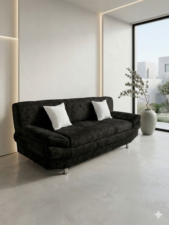 SOFA ITALIA NEGRO FELPA Negro