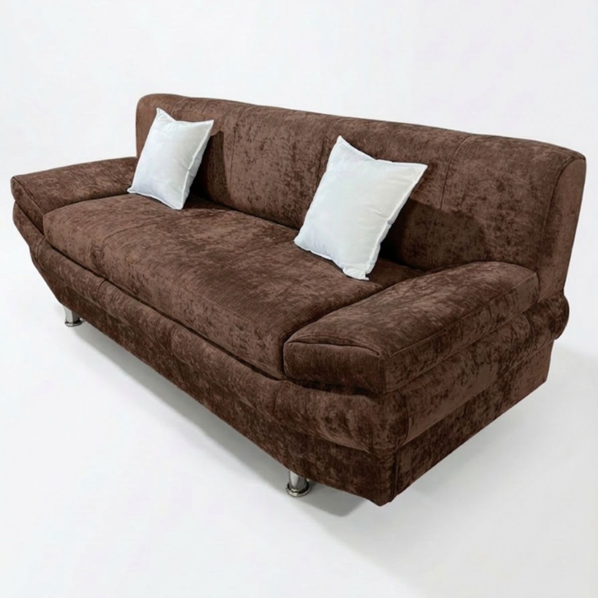 MUEBLES NEW - SOFA ITALIA CHOCOLATE FELPA