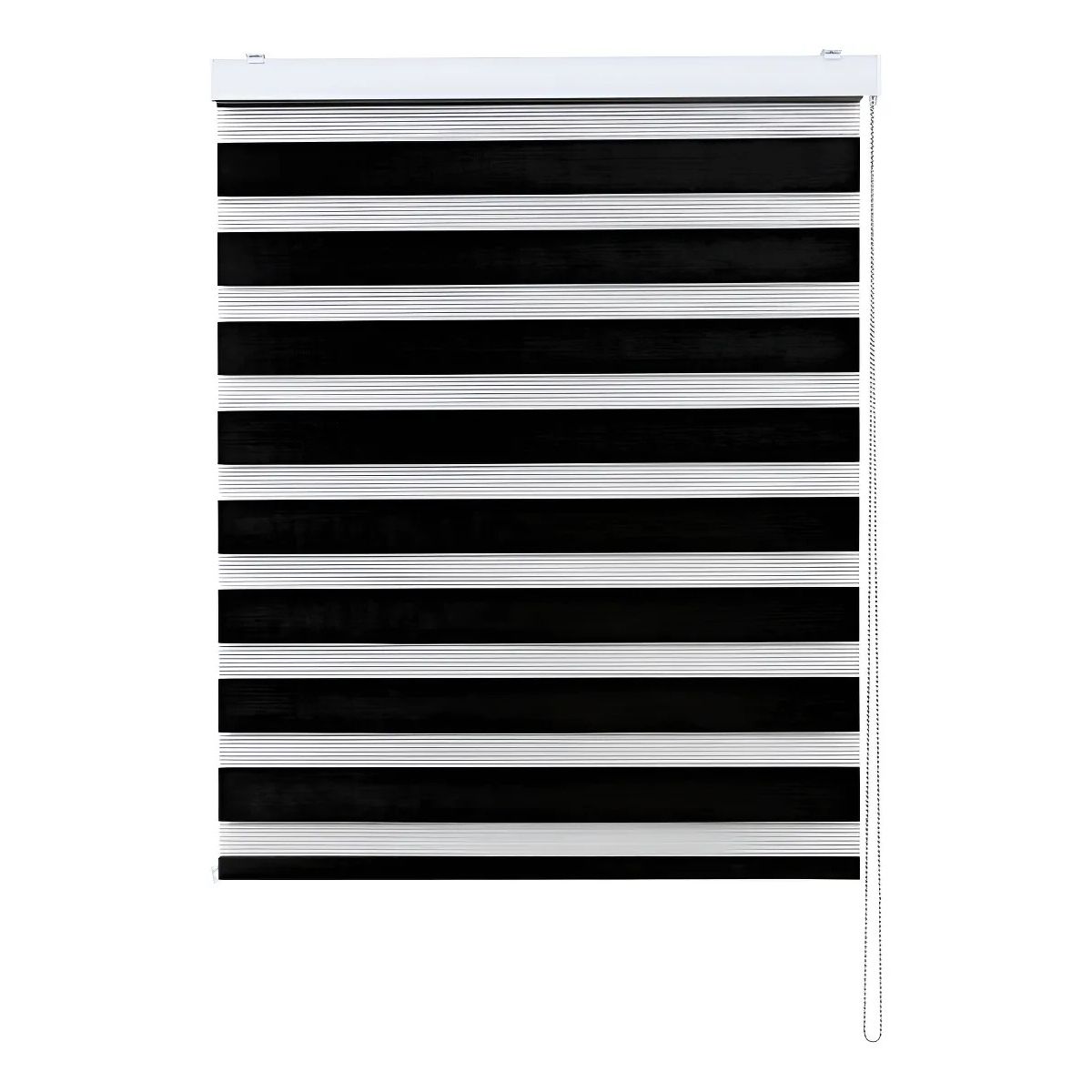 GENERICO - Cortina Roller Dúo Persianas Día Y Noche 75x200cm Negro