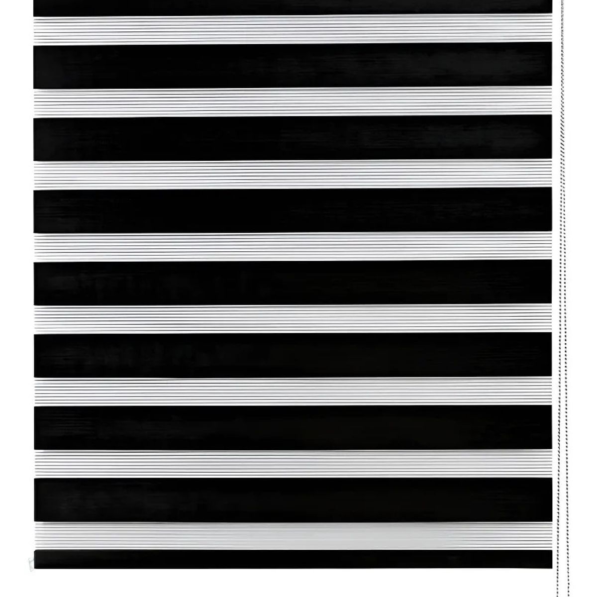 GENERICO - Cortina Roller Dúo Persianas Día Y Noche 120x200cm Negro